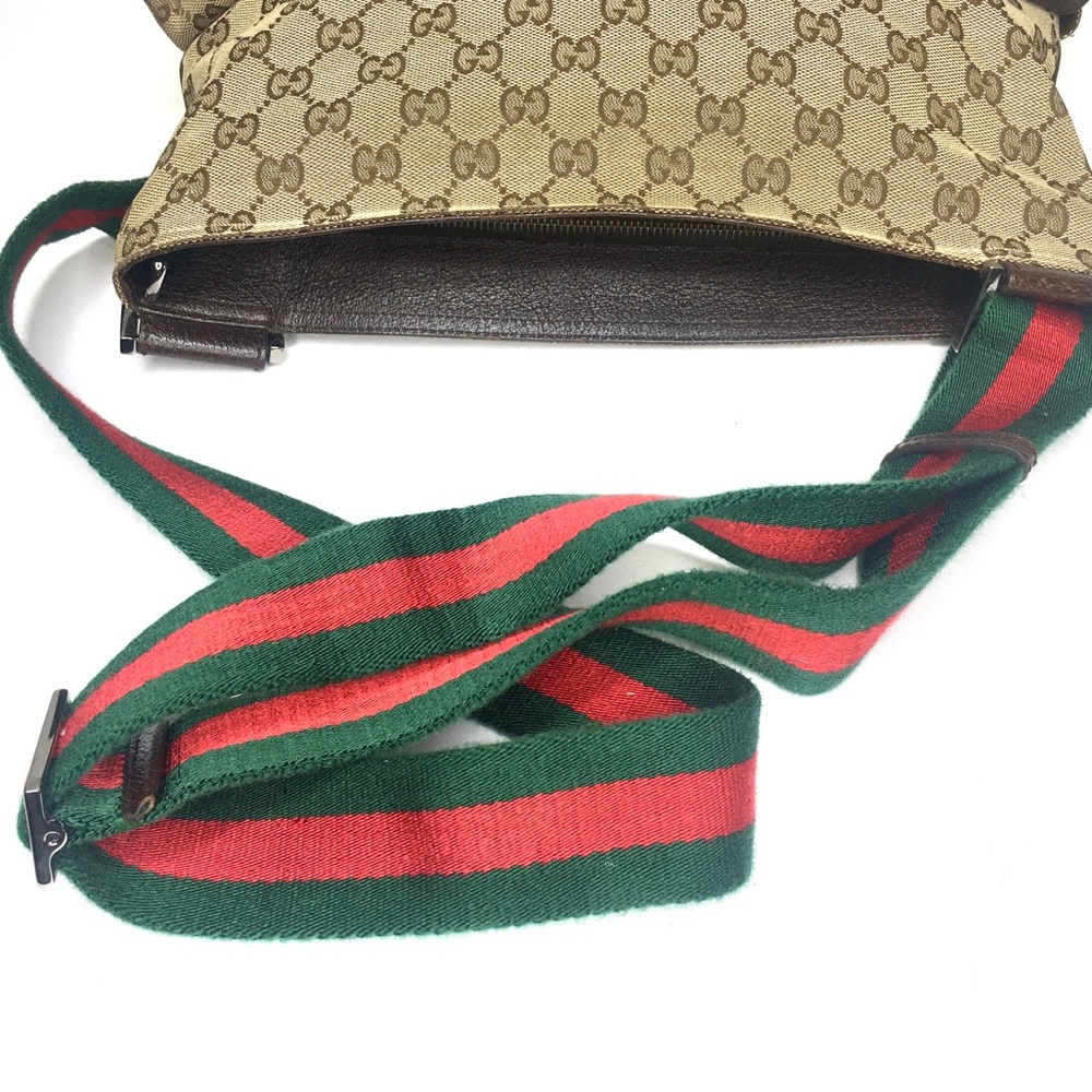 Authentic Gucci brown monogram messenger bag - Picture 11 of 16